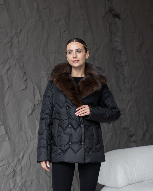 Damen-Winterjacke 0485 Schwarz