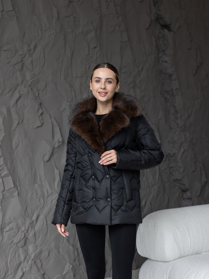 Damen-Winterjacke 0485 Schwarz
