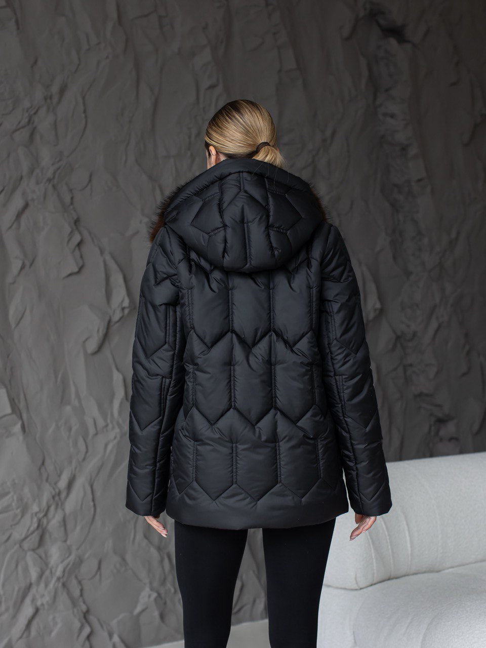 Damen-Winterjacke 0485 Schwarz