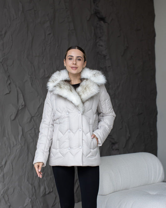 Damen-Winterjacke 0485  Perl