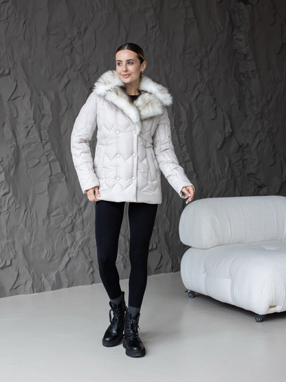 Damen-Winterjacke 0485  Perl