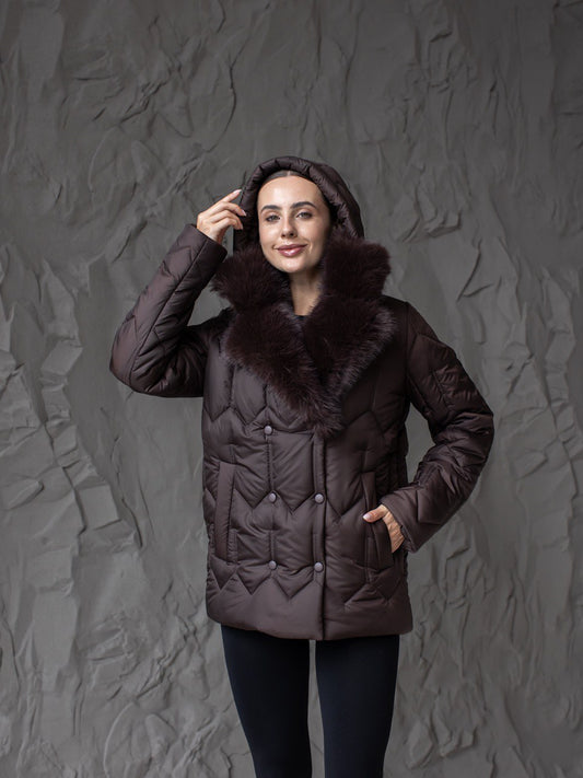 Damen-Winterjacke 0485 Schokolade